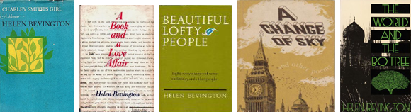 Covers of some of Helen Smith Bevington's books