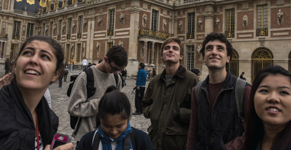 students at Versailles